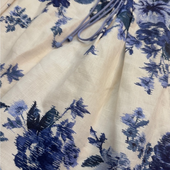 ZIMMERMANN Aliane Scallop Skirt in Blue Floral ✨NWT - Picture 5 of 9